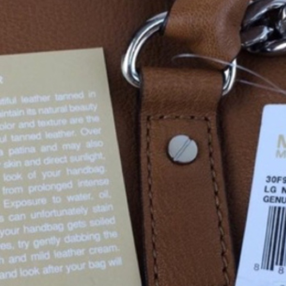MICHAEL KORS Hamilton Brown Pebbled Leather Large - Picture 11 of 11